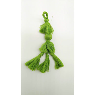 Fern Green Tassels, Cotton Tassels, Bohemian